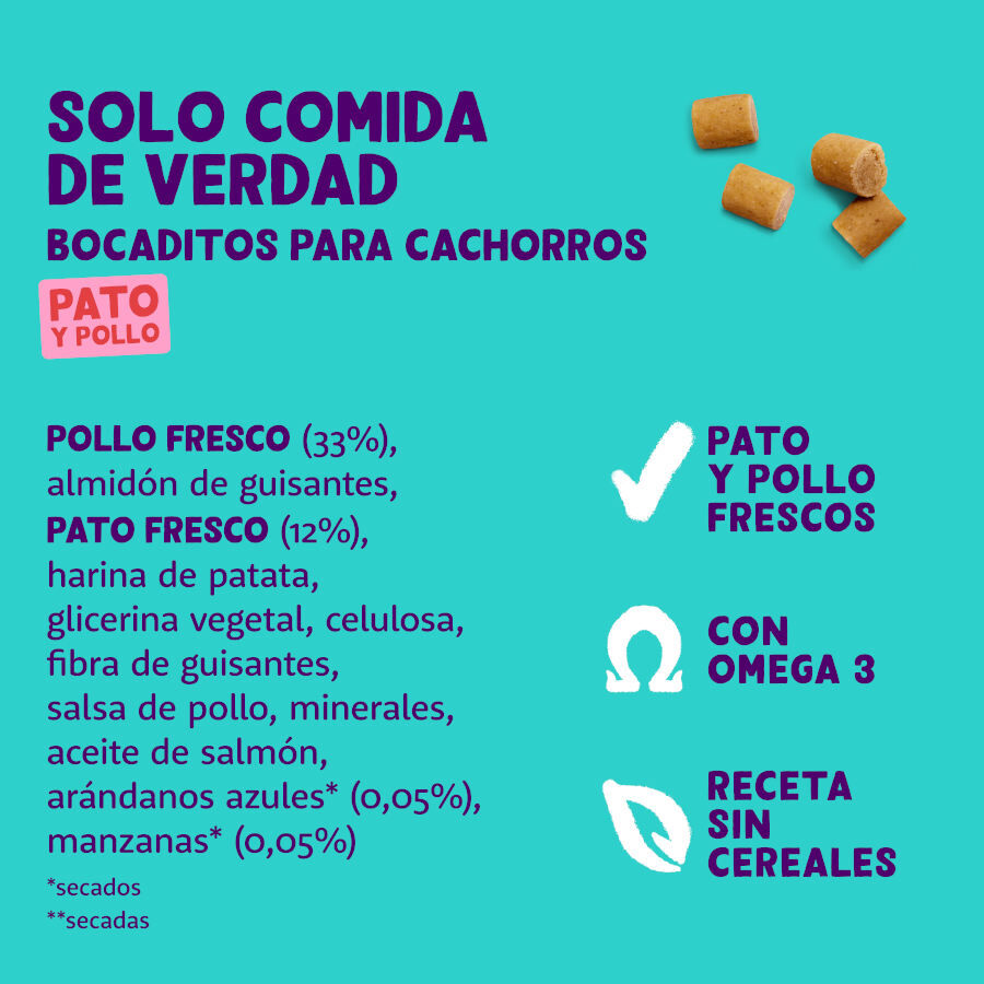 50 g Edgard & Cooper Bocaditos Mini Puppy de Pato y Pollo para perros, , large indicador imagen numero 4